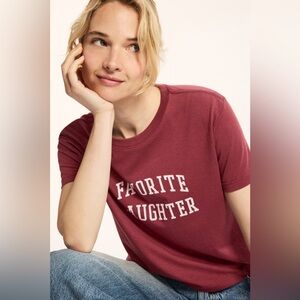 Favorite Daughter Cropped Collegiate Tee